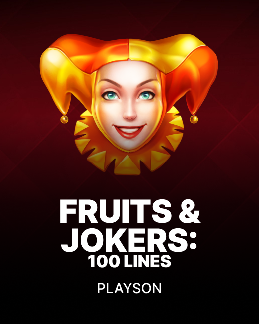 fruits and jokers: 100 lines game